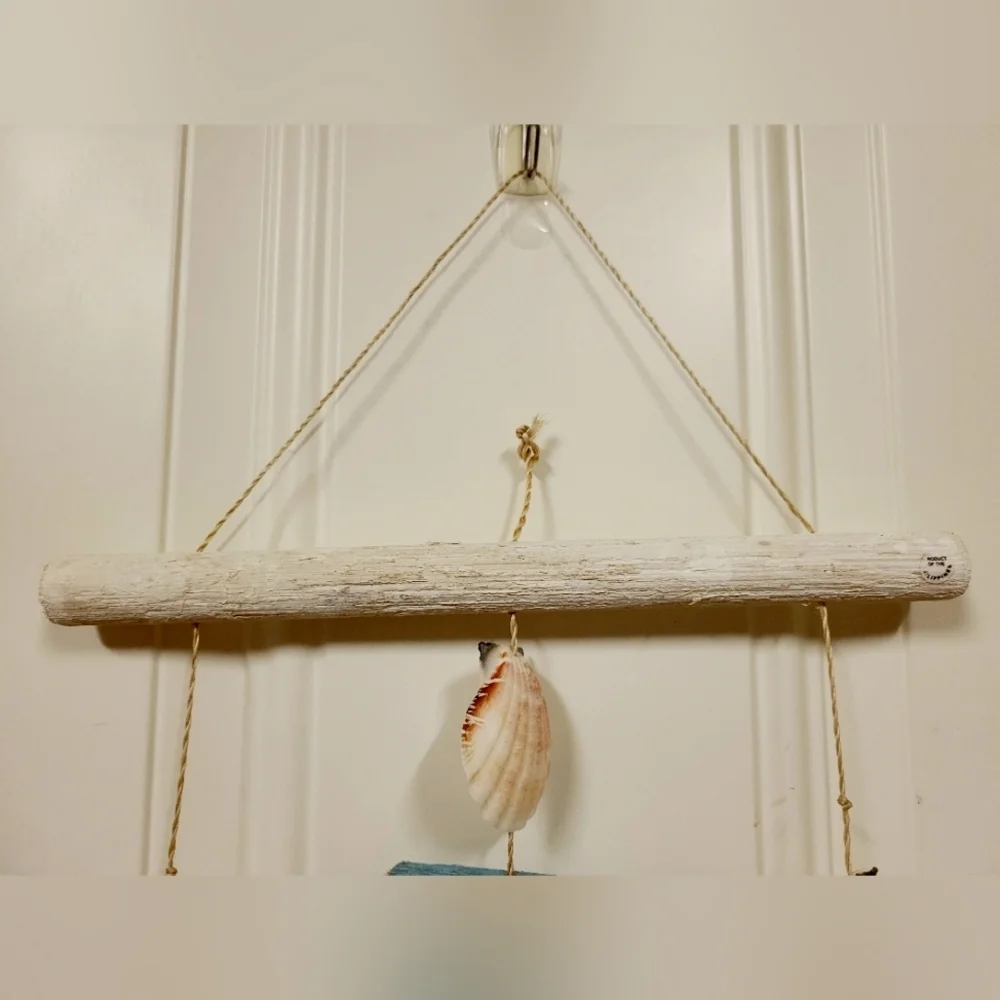 Handmade Natural Seashells wood Wind chime house decoration Large 10x 20 inch - Picture 5 of 7